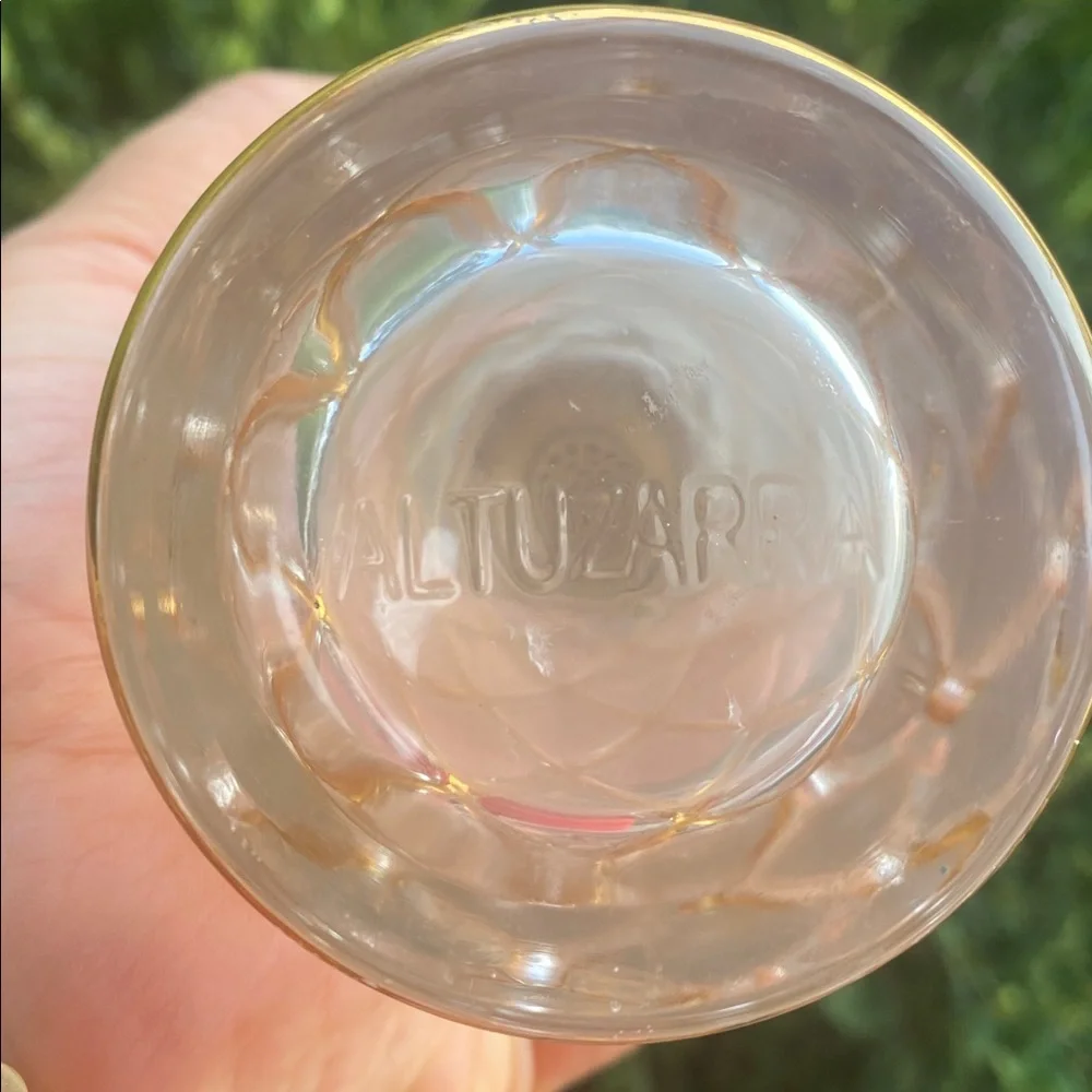 🤍💛Altuzarra 18k Diamond Lattice Pattern Glass Cocktail Shaker Bar ware🤍💛